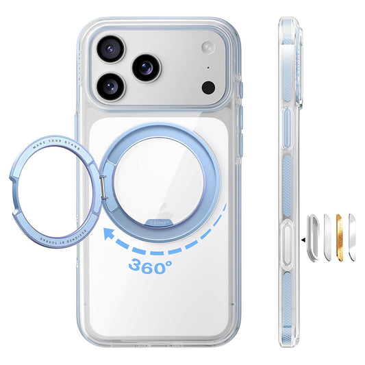 Etui MagSafe do Apple iPhone 18 Pro Max / 17 Pro Max, Torras, Ostand O3 Light, Niebieskie