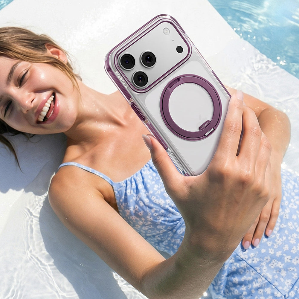 MagSafe Case for Apple iPhone 18 Pro Max / 17 Pro Max, Torras, Ostand O3 Light, Purple