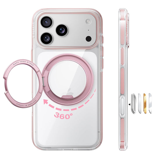 Etui MagSafe dla Apple iPhone 18 Pro Max / 17 Pro Max, Torras, Ostand O3 Light, Różowe