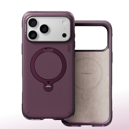 MagSafe Case for Apple iPhone 18 Pro Max / 17 Pro Max, Torras, Ostand Q3 Air Essential, Purple