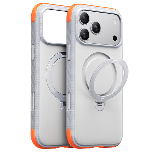 Etui MagSafe do Apple iPhone 18 Pro Max / 17 Pro Max, Torras, Ostand Q3 Rugged, Białe