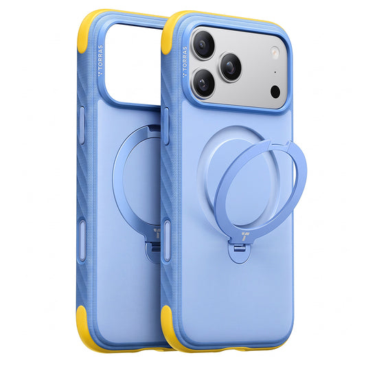 Etui MagSafe do Apple iPhone 18 Pro Max / 17 Pro Max, Torras, Ostand Q3 Rugged, Bleu