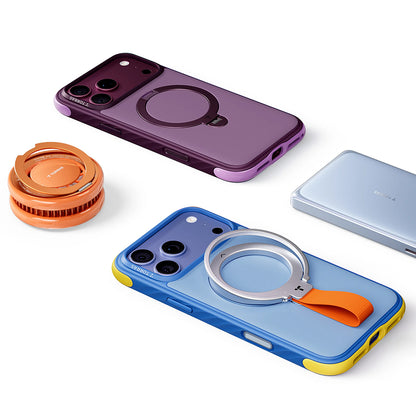 MagSafe Case for Apple iPhone 18 Pro Max / 17 Pro Max, Torras, Ostand Q3 Rugged, Blue