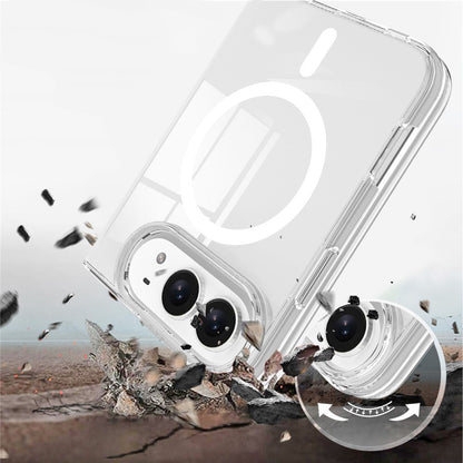 Etui MagSafe do Apple iPhone Duo, Techsuit, Pro, przezroczyste