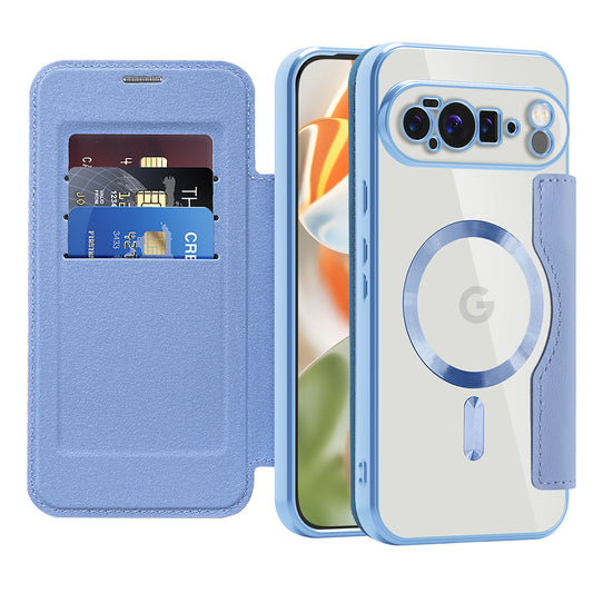 Etui MagSafe do Google Pixel 10 Pro XL, Techsuit, SmartMag Book, Bleu