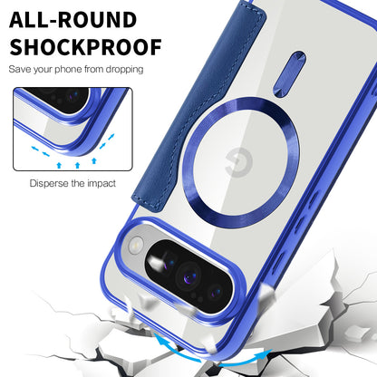 Etui MagSafe do Google Pixel 10 Pro / 10, Techsuit, SmartMag Book, Niebieskie