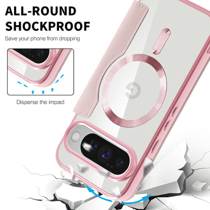 MagSafe Case for Google Pixel 10 Pro / 10, Techsuit, SmartMag Book, Pink