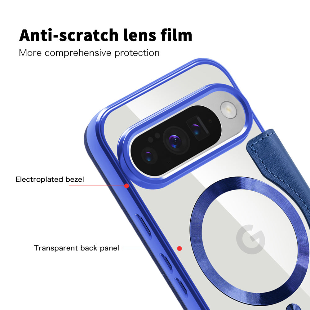 Etui MagSafe do Google Pixel 10 Pro / 10, Techsuit, SmartMag Book, Niebieskie