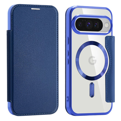 Etui MagSafe do Google Pixel 10 Pro / 10, Techsuit, SmartMag Book, Niebieskie