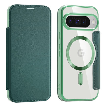 Etui MagSafe do Google Pixel 10 Pro / 10, Techsuit, SmartMag Book, Zielony