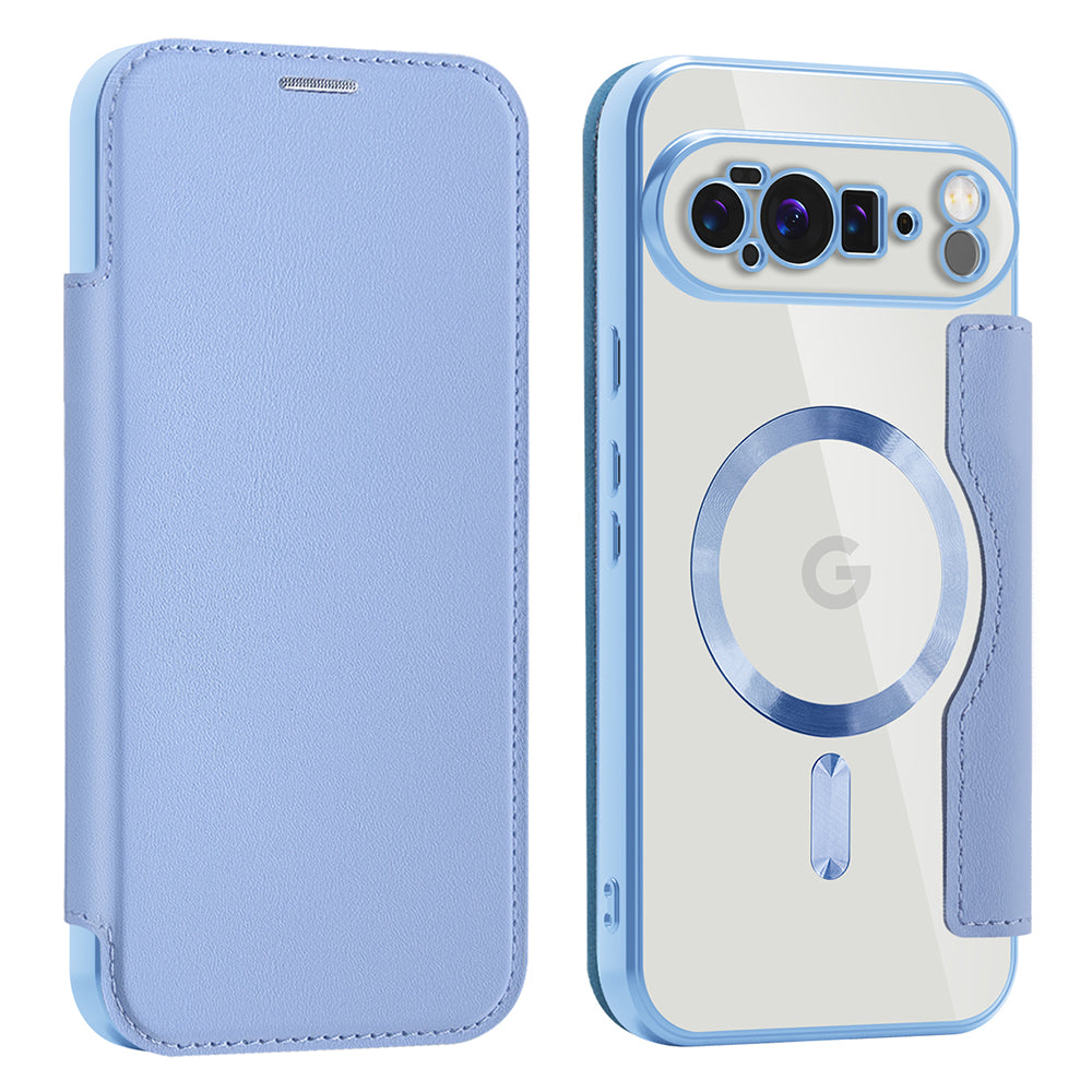 Etui MagSafe do Google Pixel 10 Pro XL, Techsuit, SmartMag Book, Bleu