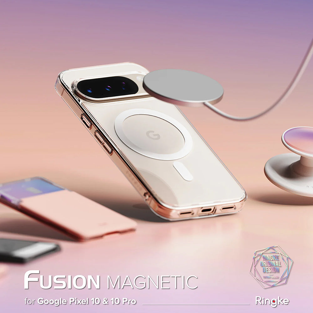 Etui MagSafe do Google Pixel 10 Pro / 10, Ringke, Fusion, Przezroczyste