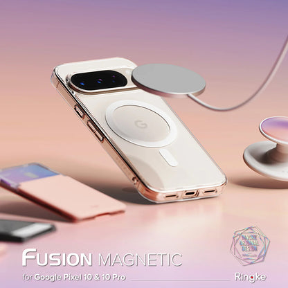 Etui MagSafe do Google Pixel 10 Pro / 10, Ringke, Fusion, Przezroczyste