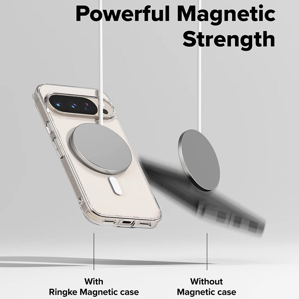 Etui MagSafe do Google Pixel 10 Pro / 10, Ringke, Fusion, Przezroczyste