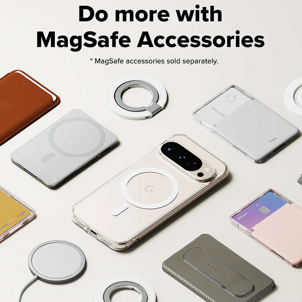 Etui MagSafe do Google Pixel 10 Pro / 10, Ringke, Fusion, Przezroczyste