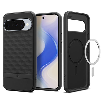 Etui MagSafe dla Google Pixel 10 Pro / 10, Spigen, Caseology Parallax, Czarne Matowe ACS09708