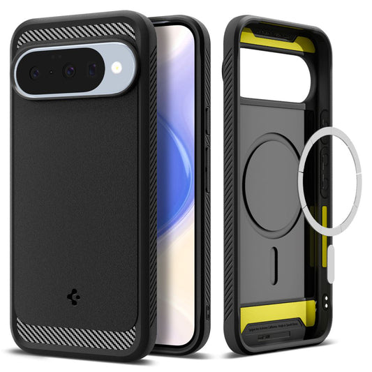 Etui MagSafe do Google Pixel 10 Pro / 10, Spigen, Rugged Armor, Czarny Mat ACS09698