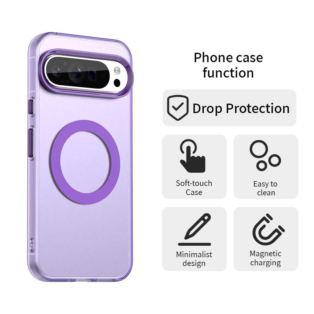 Etui MagSafe na Google Pixel 10 Pro / 10, Techsuit, CandyCase, Fioletowy