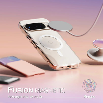 Etui MagSafe do Google Pixel 10 Pro XL, Ringke, Fusion, Przezroczyste
