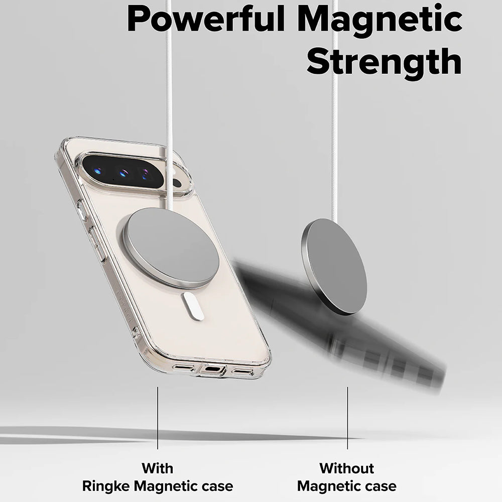 Etui MagSafe do Google Pixel 10 Pro XL, Ringke, Fusion, Przezroczyste