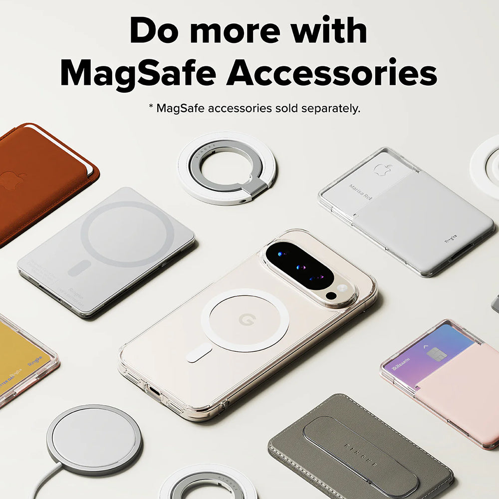 Etui MagSafe do Google Pixel 10 Pro XL, Ringke, Fusion, Przezroczyste