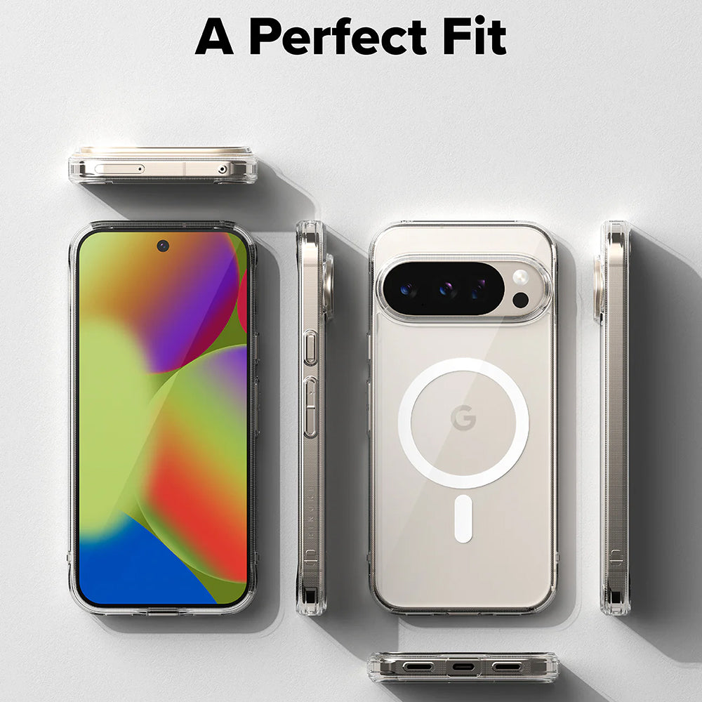 Etui MagSafe do Google Pixel 10 Pro XL, Ringke, Fusion, Przezroczyste