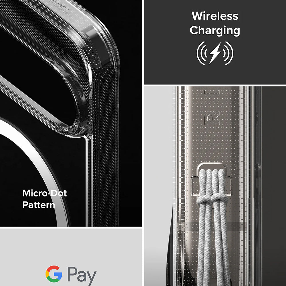 Etui MagSafe do Google Pixel 10 Pro XL, Ringke, Fusion, Przezroczyste