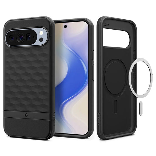 Etui MagSafe dla Google Pixel 10 Pro XL, Spigen, Caseology Parallax, Czarne Matowe ACS09731
