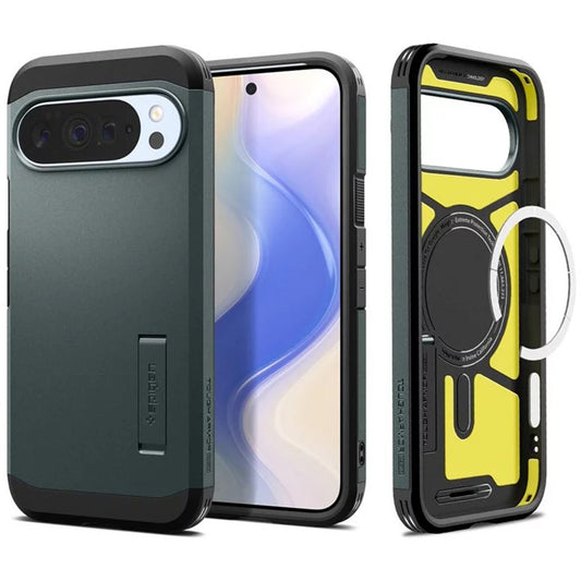 Etui MagSafe do Google Pixel 10 Pro XL, Spigen, Tough Armor, Zielony ACS09730