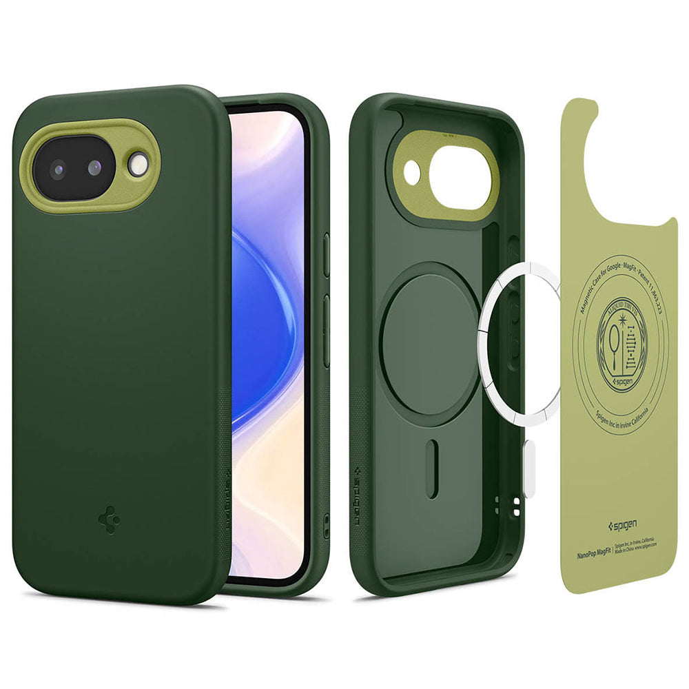 Etui MagSafe dla Google Pixel 10a, Spigen, Caseology Nano Pop, Zielony ACS11288