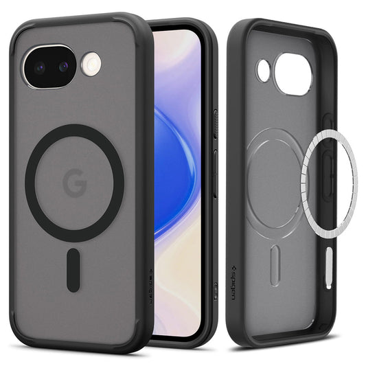Etui MagSafe dla Google Pixel 10a, Spigen, Ultra Hybrid, Czarne Satynowe ACS11278