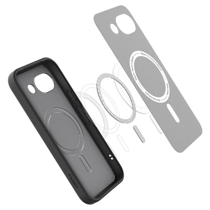 Etui MagSafe dla Google Pixel 10a, Spigen, Ultra Hybrid, Czarne Satynowe ACS11278