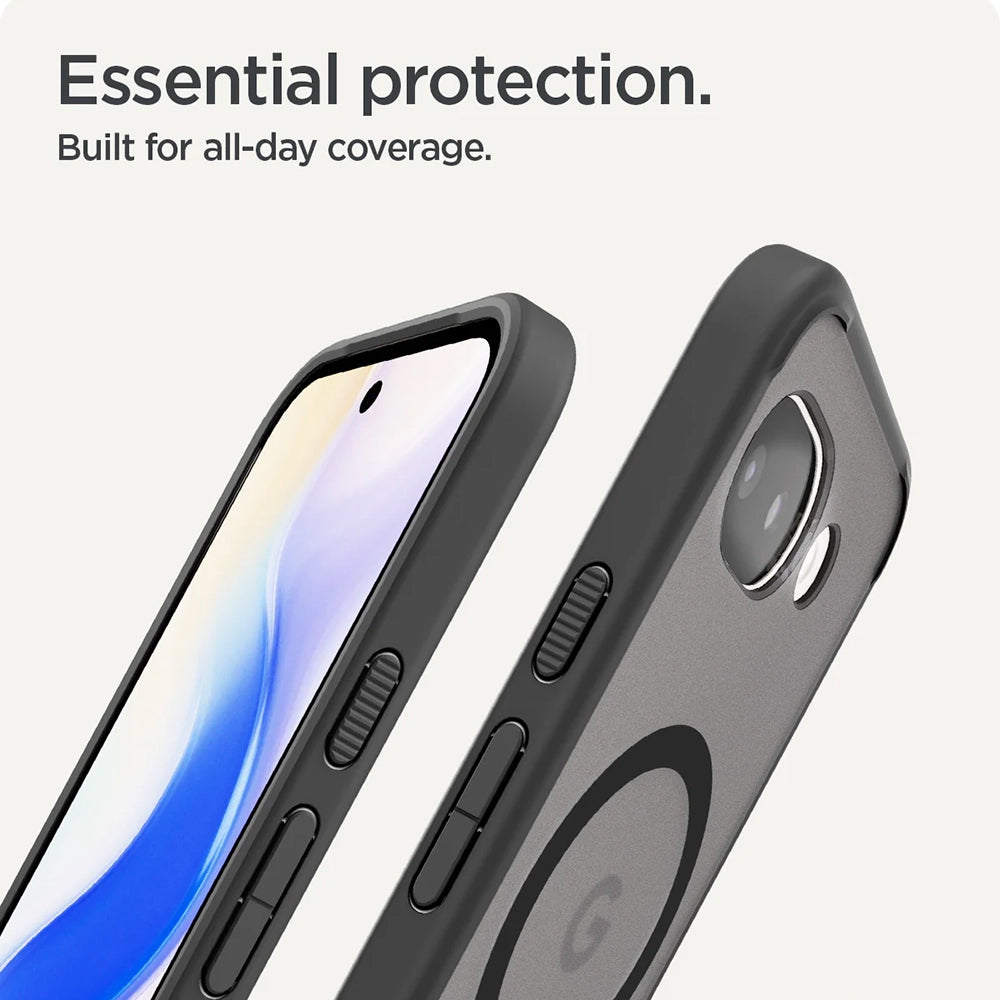 Etui MagSafe dla Google Pixel 10a, Spigen, Ultra Hybrid, Czarne Satynowe ACS11278