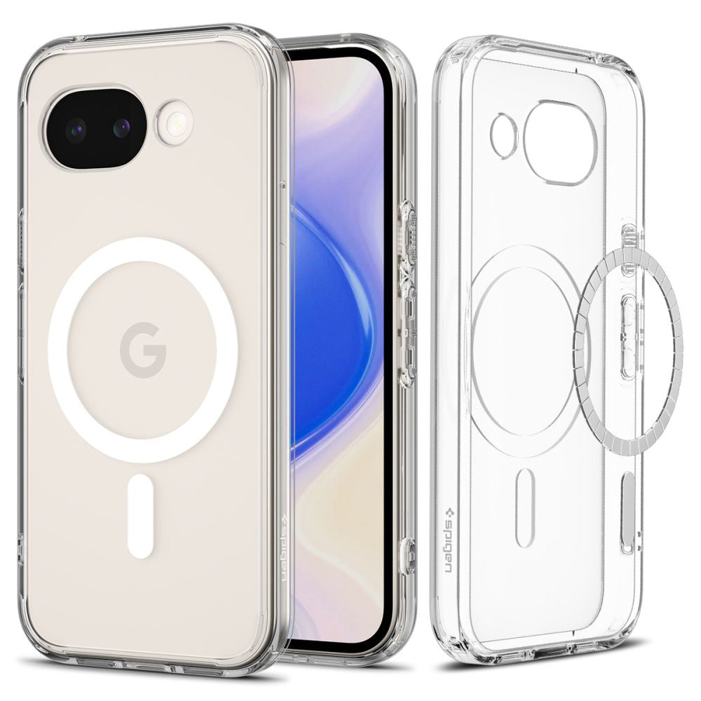 Etui MagSafe do Google Pixel 10a, Spigen, Ultra Hybrid, Przezroczyste Białe ACS11276