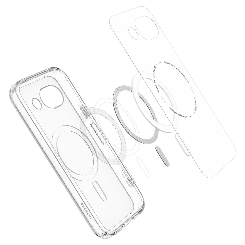 Etui MagSafe do Google Pixel 10a, Spigen, Ultra Hybrid, Przezroczyste Białe ACS11276