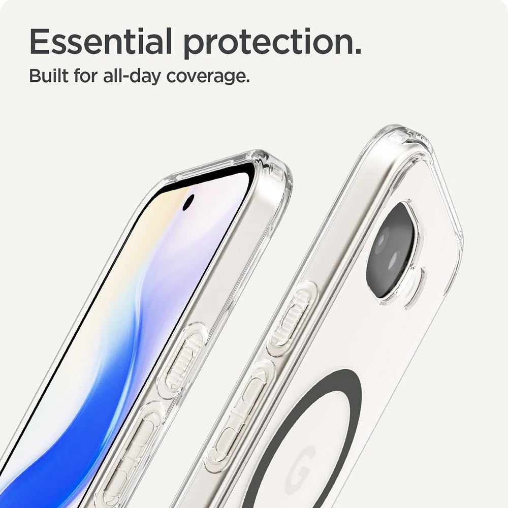 Etui MagSafe dla Google Pixel 10a, Spigen, Ultra Hybrid, Przezroczyste Szare ACS11277