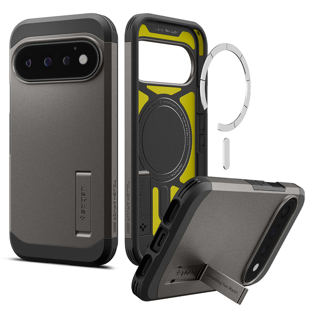 Etui MagSafe do Google Pixel 11 Pro, Spigen, Tough Armor, Szary ACS11860