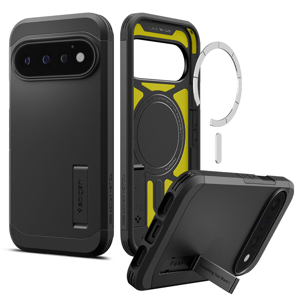 MagSafe Case for Google Pixel 11 Pro, Spigen, Tough Armor, Black ACS11433