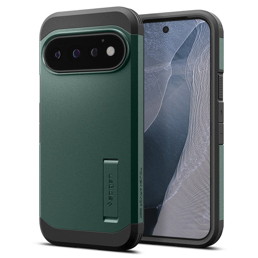 Etui MagSafe do Google Pixel 11 Pro, Spigen, Tough Armor, Zielony ACS11859