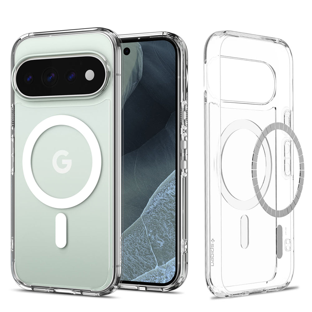 Etui MagSafe do Google Pixel 11 Pro, Spigen, Ultra Hybrid, Przezroczyste Białe ACS11431