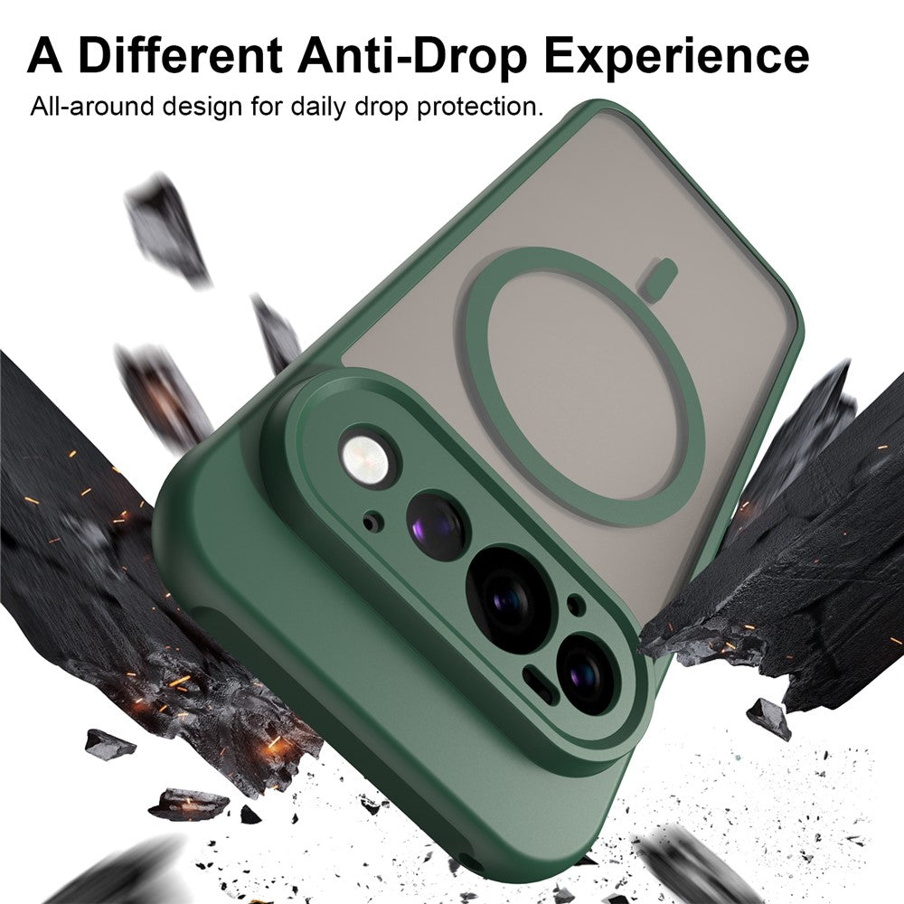 MagSafe Case for Google Pixel 11 Pro, Techsuit, HaloFrost II, Green
