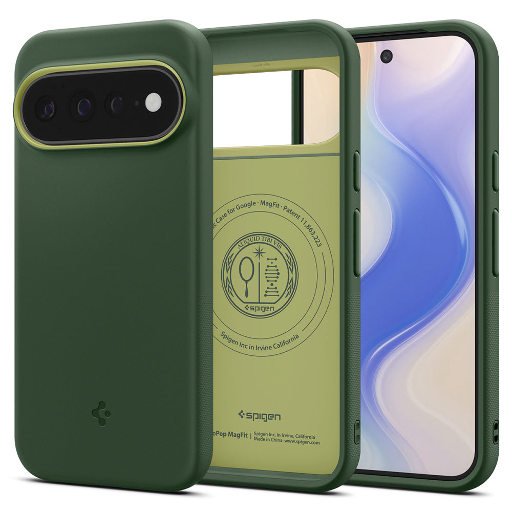 Etui MagSafe do Google Pixel 11 Pro XL, Spigen, Caseology Nano Pop, Zielony ACS11456