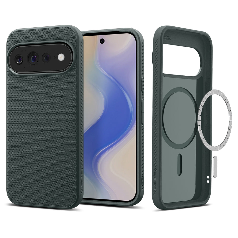 MagSafe Case for Google Pixel 11 Pro XL, Spigen, Liquid Air, Green ACS11863