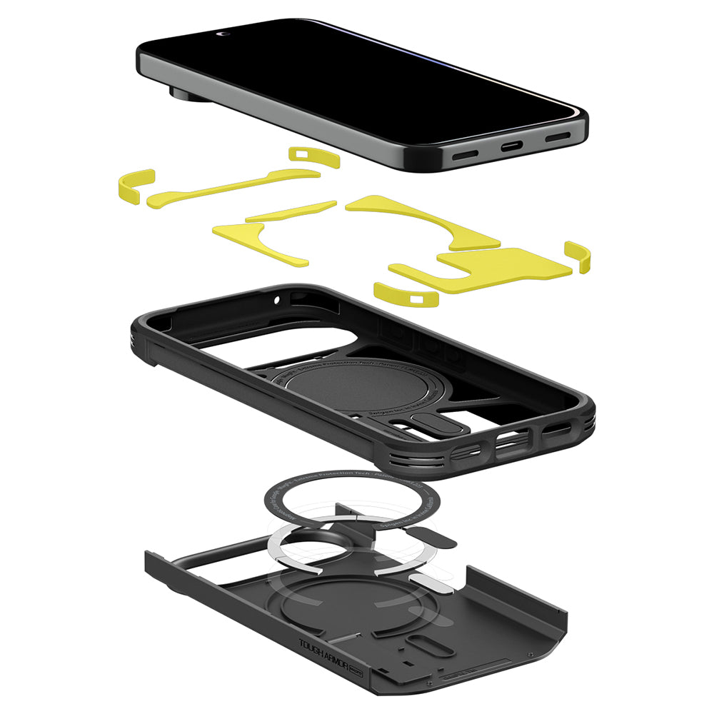 MagSafe Case for Google Pixel 11 Pro XL, Spigen, Tough Armor, Black ACS11453