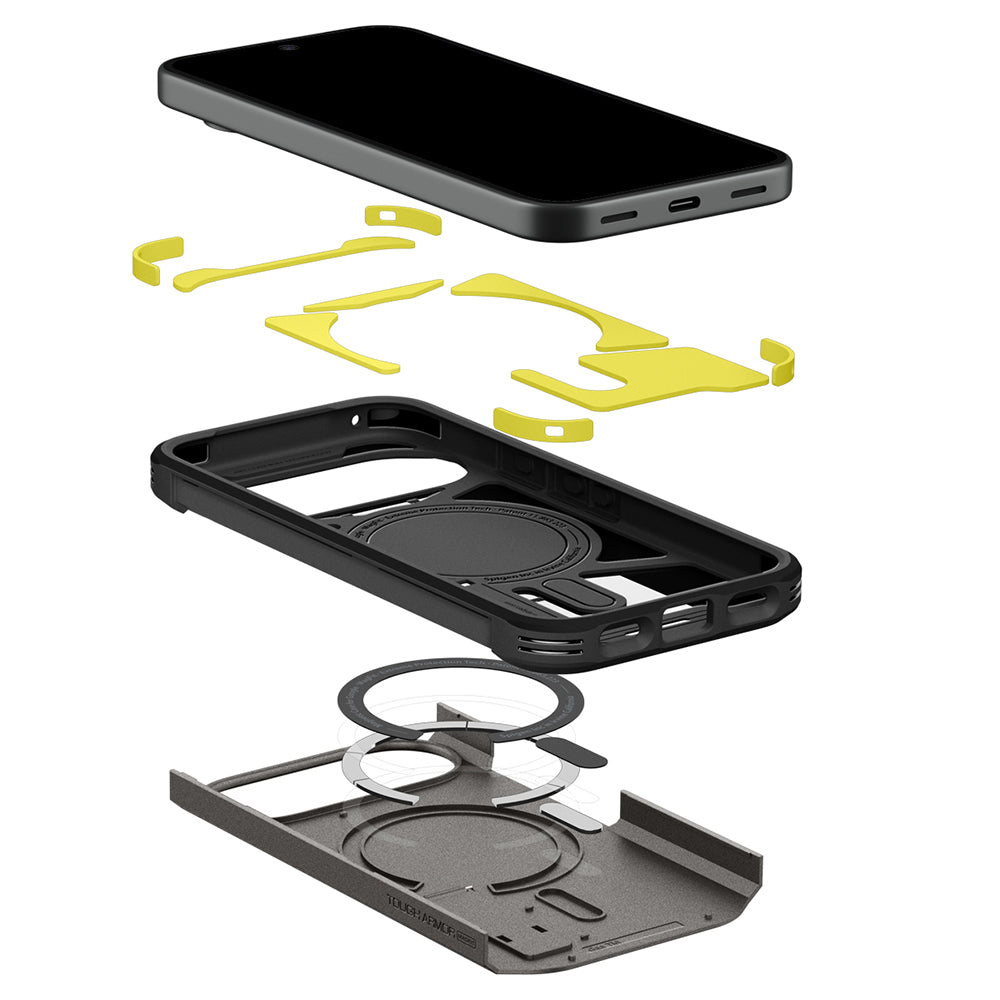Etui MagSafe do Google Pixel 11, Spigen, Tough Armor, Szary ACS11855