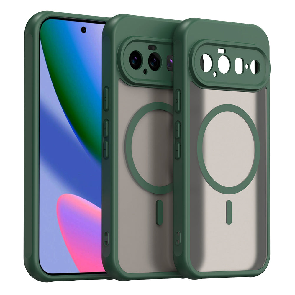MagSafe Case for Google Pixel 11, Techsuit, HaloFrost II, Green