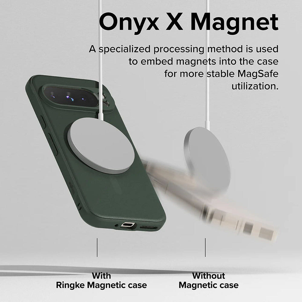 MagSafe Case for Google Pixel 9 Pro, Ringke, Onyx, Dark Green