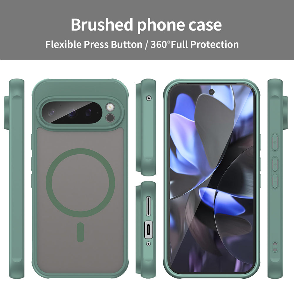 Etui MagSafe do Google Pixel 9 Pro, Techsuit, HaloFrost II, Zielony