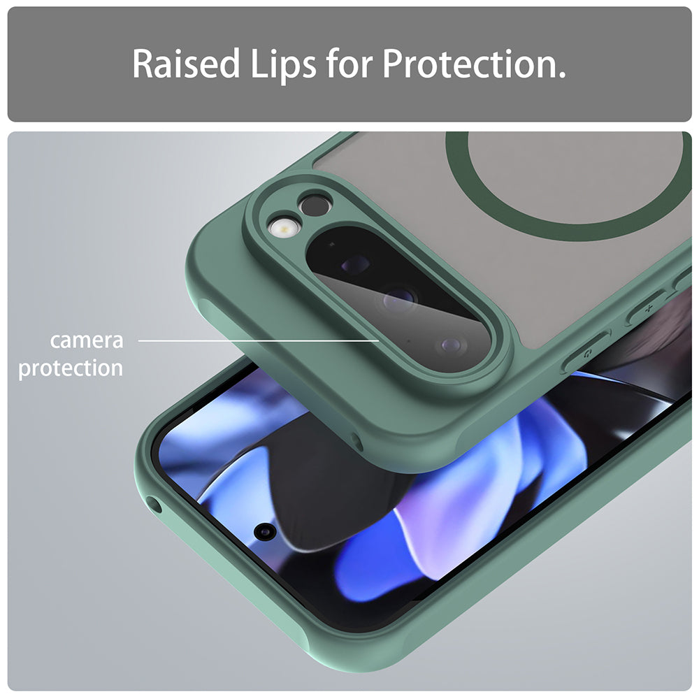 Etui MagSafe do Google Pixel 9 Pro, Techsuit, HaloFrost II, Zielony