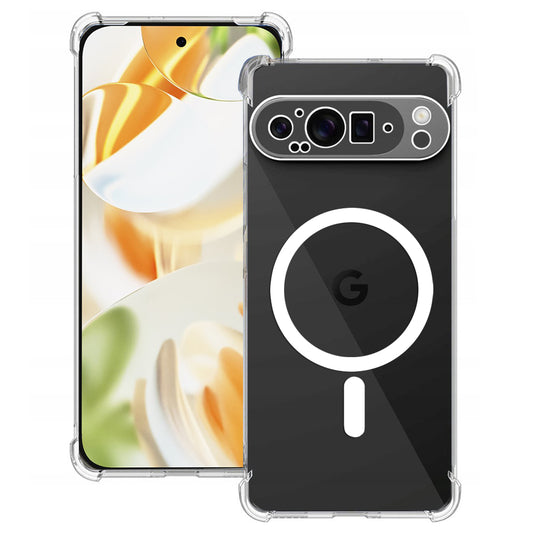 Etui MagSafe na Google Pixel 9 Pro, Techsuit, odporne na wstrząsy, przezroczyste